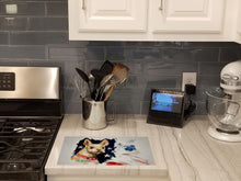 Load image into Gallery viewer, Chevy Boston Terrier Glass Cutting Boards – Durable, Decorative Kitchen Art