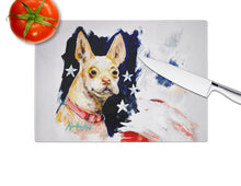 Load image into Gallery viewer, Chevy Boston Terrier Glass Cutting Boards – Durable, Decorative Kitchen Art