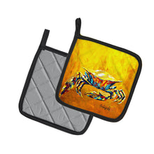 Load image into Gallery viewer, Crab Called the Bigger Jigger Pot Holders - Set of 2 Decorative Kitchen Helpers | Made in the USA
