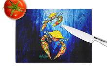 Load image into Gallery viewer, Crab Fair Glass Cutting Boards – Durable, Decorative Kitchen Art