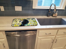Load image into Gallery viewer, Crow Adam Dish Drying Mat – Absorbent, Artistic Kitchen Essentials