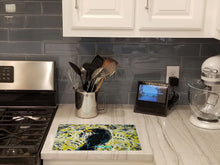 Load image into Gallery viewer, Crow Adam Glass Cutting Boards – Durable, Decorative Kitchen Art