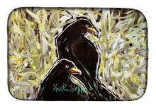 Load image into Gallery viewer, Crows Matt and Chester Dish Drying Mat – Absorbent, Artistic Kitchen Essentials