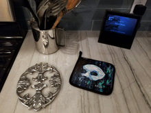 Load image into Gallery viewer, Cryptic Mask Pot Holders - Set of 2 Decorative Kitchen Helpers | Made in the USA