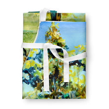 Load image into Gallery viewer, Cypress Tree in the Bayou Blue Apron – Artist-Designed Kitchen, BBQ &amp; Craft Apron