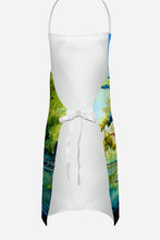 Load image into Gallery viewer, Cypress Tree in the Bayou Blue Apron – Artist-Designed Kitchen, BBQ &amp; Craft Apron