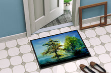Load image into Gallery viewer, Cypress Tree in the Bayou Blue Doormat