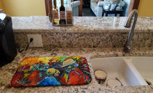 Load image into Gallery viewer, Dance Dish Drying Mat – Absorbent, Artistic Kitchen Essentials