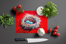 Load image into Gallery viewer, Egg-Stra Special Bird Nest Glass Cutting Boards – Durable, Decorative Kitchen Art