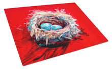 Load image into Gallery viewer, Egg-Stra Special Bird Nest Glass Cutting Boards – Durable, Decorative Kitchen Art