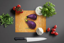 Load image into Gallery viewer, EP II Eggplant Glass Cutting Boards – Durable, Decorative Kitchen Art