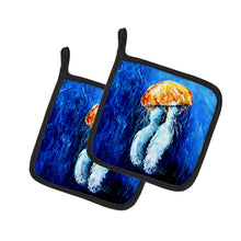 Load image into Gallery viewer, Fanta Sea Jellyfish Pot Holders - Set of 2 Decorative Kitchen Helpers | Made in the USA