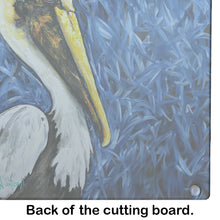 Load image into Gallery viewer, Fierce Pelican Glass Cutting Boards – Durable, Decorative Kitchen Art