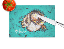 Load image into Gallery viewer, Fiest Chic Bird Glass Cutting Boards – Durable, Decorative Kitchen Art