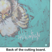 Load image into Gallery viewer, Fiest Chic Bird Glass Cutting Boards – Durable, Decorative Kitchen Art