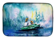 Load image into Gallery viewer, Fishing On The Bayou Dish Drying Mat – Absorbent, Artistic Kitchen Essentials