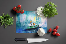 Load image into Gallery viewer, Fishing On The Bayou Glass Cutting Boards – Durable, Decorative Kitchen Art