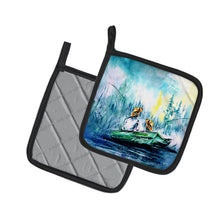 Load image into Gallery viewer, Fishing On The Bayou Pot Holders - Set of 2 Decorative Kitchen Helpers | Made in the USA
