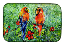 Load image into Gallery viewer, Fred and Freda Parrots Dish Drying Mat – Absorbent, Artistic Kitchen Essentials