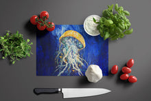Load image into Gallery viewer, Free Fall Jellyfish Glass Cutting Boards – Durable, Decorative Kitchen Art