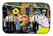 Load image into Gallery viewer, French Quarter Frolic Dish Drying Mat – Absorbent, Artistic Kitchen Essentials