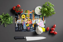 Load image into Gallery viewer, French Quarter Frolic Glass Cutting Boards – Durable, Decorative Kitchen Art