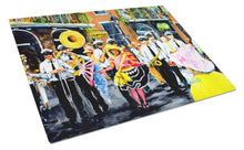 Load image into Gallery viewer, French Quarter Frolic Glass Cutting Boards – Durable, Decorative Kitchen Art