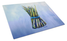 Load image into Gallery viewer, Fresh Bunch Asparagus Glass Cutting Boards – Durable, Decorative Kitchen Art