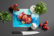 Load image into Gallery viewer, Onion Funions Glass Cutting Boards – Durable, Decorative Kitchen Art