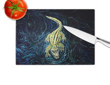 Load image into Gallery viewer, Gator Down Alligator Glass Cutting Boards – Durable, Decorative Kitchen Art