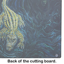 Load image into Gallery viewer, Gator Down Alligator Glass Cutting Boards – Durable, Decorative Kitchen Art