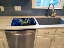 Load image into Gallery viewer, Glimer Star of David Dish Drying Mat – Absorbent, Artistic Kitchen Essentials