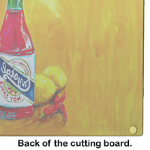 Load image into Gallery viewer, Got Sauce Hot Sauce Glass Cutting Boards – Durable, Decorative Kitchen Art