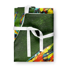 Load image into Gallery viewer, Green Waters Shrimp Apron – Artist-Designed Kitchen, BBQ &amp; Craft Apron