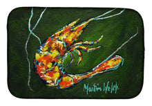 Load image into Gallery viewer, Green Waters Shrimp Dish Drying Mat – Absorbent, Artistic Kitchen Essentials