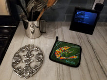 Load image into Gallery viewer, Green Waters Shrimp Pot Holders - Set of 2 Decorative Kitchen Helpers | Made in the USA