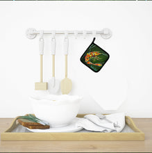 Load image into Gallery viewer, Green Waters Shrimp Pot Holders - Set of 2 Decorative Kitchen Helpers | Made in the USA