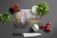 Load image into Gallery viewer, Heron in the Swamp Glass Cutting Boards – Durable, Decorative Kitchen Art
