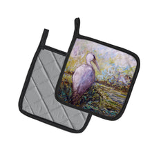 Load image into Gallery viewer, Heron in the Swamp Pot Holders - Set of 2 Decorative Kitchen Helpers | Made in the USA