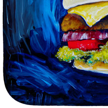 Load image into Gallery viewer, I Want Mine Dressed Hamburger Dish Drying Mat – Absorbent, Artistic Kitchen Essentials