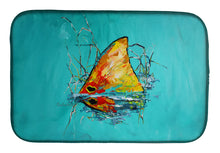 Load image into Gallery viewer, In The Marsh Red Fish Dish Drying Mat – Absorbent, Artistic Kitchen Essentials