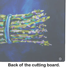 Load image into Gallery viewer, Jaimie's Bunch Asparagas Glass Cutting Boards – Durable, Decorative Kitchen Art