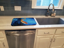 Load image into Gallery viewer, Katy Red Red Fish Dish Drying Mat – Absorbent, Artistic Kitchen Essentials