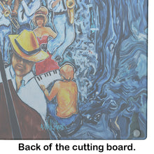 Load image into Gallery viewer, Kinda Jazzy Glass Cutting Boards – Durable, Decorative Kitchen Art