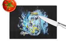 Load image into Gallery viewer, Lightning Bugs Glass Cutting Boards – Durable, Decorative Kitchen Art