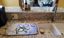 Load image into Gallery viewer, Lily Dish Drying Mat – Absorbent, Artistic Kitchen Essentials