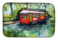 Load image into Gallery viewer, Little Red Street Car Dish Drying Mat – Absorbent, Artistic Kitchen Essentials