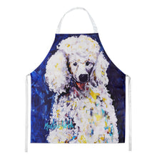 Load image into Gallery viewer, Louie White Poodle Apron – Artist-Designed Kitchen, BBQ &amp; Craft Apron