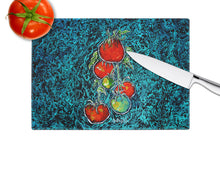 Load image into Gallery viewer, Maters Tomatoes Glass Cutting Boards – Durable, Decorative Kitchen Art