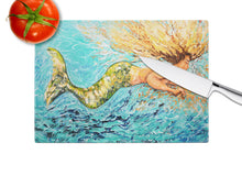 Load image into Gallery viewer, Mermaid After Your Heart Glass Cutting Boards – Durable, Decorative Kitchen Art